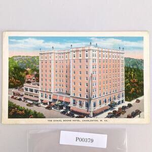 The Daniel Boone Hotel Charleston WV 1948 Linen Postcard Unposted